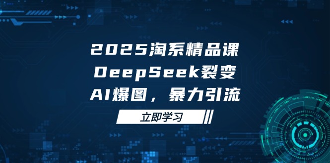 2025 淘系精品课，DeepSeek 裂变，AI 爆图，暴力引流-极光网创