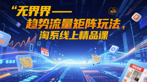 无界-趋势流量矩阵玩法,淘系线上精品课-极光网创