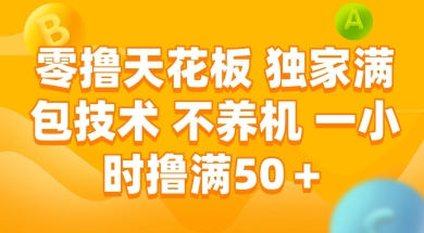 零撸天花板，独家满包技术 不养机 一小时撸满50+【揭秘】-极光网创