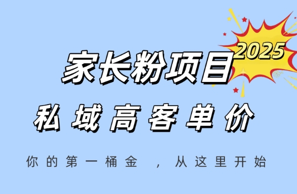 家长粉项目，一个可以长期变现暴利项目，私域高客单价，轻松完成你的人生第一桶金-极光网创