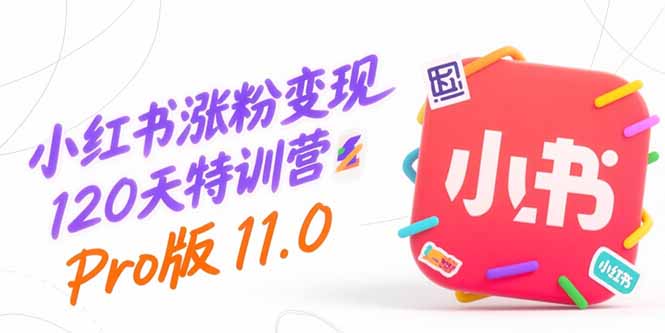 小红书涨粉变现120天特训营Pro版11.0：从0到1掌握平台运营,内容制作和变现-极光网创