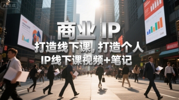 商业IP打造线下课,打造个人 IP线下课视频+笔记-极光网创