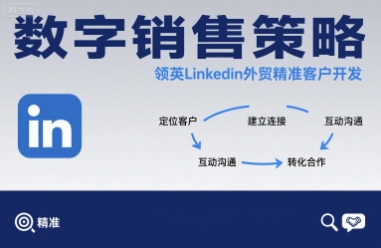 数字销售策略领英LinkedIn外贸精准客户开发-极光网创