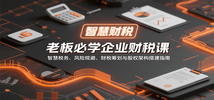 老板必学企业财税课:智慧税务、风险规避、财税筹划与股权架构搭建指南-极光网创