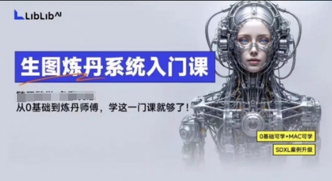 LibLibAI哩布哩布生图炼丹系统入门课，从生图到炼丹，只学这一门就够了-极光网创