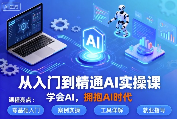 从入门到精通AI实操课，学会AI，拥抱AI时代-极光网创