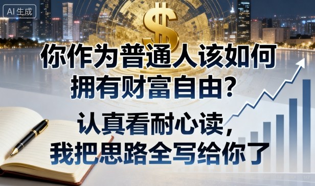 付费文章：你作为普通人该如何拥有财富自由？认真看耐心读，我把思路全写给你了-极光网创