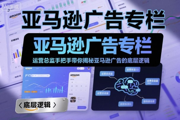 亚马逊广告专栏:运营总监手把手带你揭秘亚马逊广告的底层逻辑-极光网创