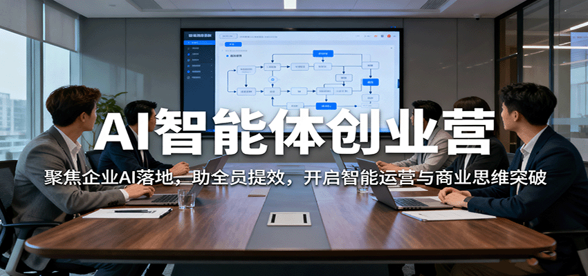 AI智能体创业营：聚焦企业AI落地，助全员提效，开启智能运营与商业思维突破-极光网创