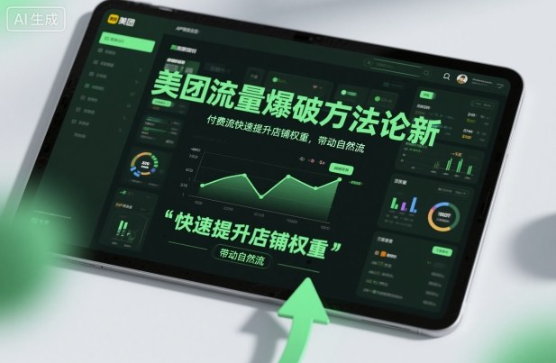 美团流量爆破方法论，付费流快速提升店铺权重，带动自然流-极光网创