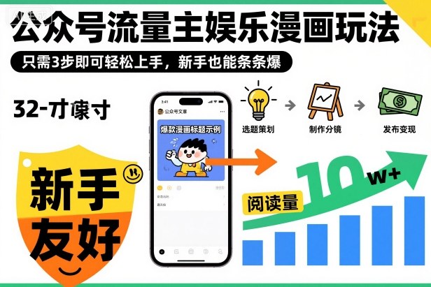 ‍‬⁢‍⁡‍‍⁡​⁣⁤‍‬⁡⁣⁢​⁣‍⁣‌‌⁢​⁡⁡‌​⁢⁣⁢​⁢‌​⁣‬​⁣‬‬⁣⁢​⁢⁣公众号流量主娱乐漫画玩法，只需3步即可轻松上手，新手也能条条爆-极光网创