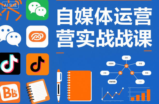 自媒体运营实战课，掌握一套系统的自媒体运营底层方法论，成为优秀的内容创作者-极光网创
