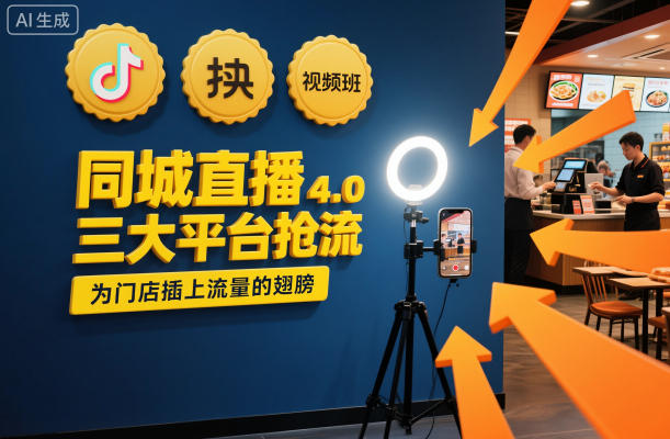 同城直播实操班4.0，三大平台抢流，为门店插上流量的翅膀-极光网创