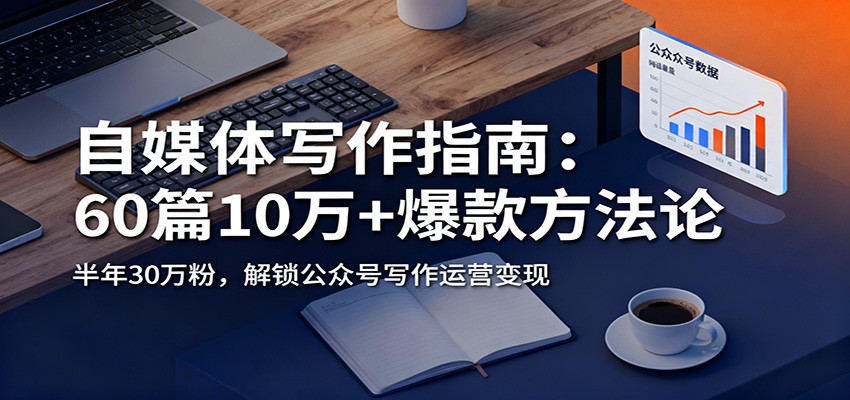 自媒体写作指南：60篇10万+爆款方法论，半年30万粉，解锁公众号写作运营变现-极光网创