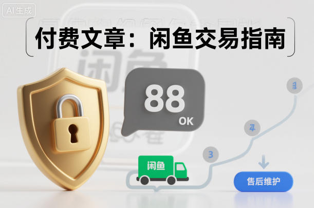 付费文章：闲鱼交易指南，怎么才能降低被坑被马扁的概率-极光网创