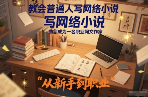 教会普通人写网络小说，助您成为一名职业网文作家-极光网创