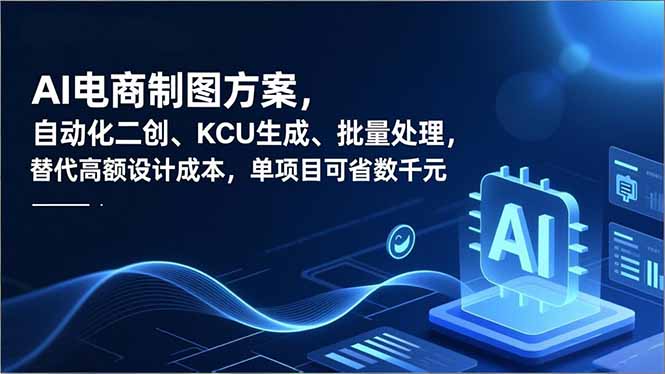 AI电商制图方案，自动化二创、SKU生成、批量处理，替代高额设计成本，单项目可省数千元-极光网创