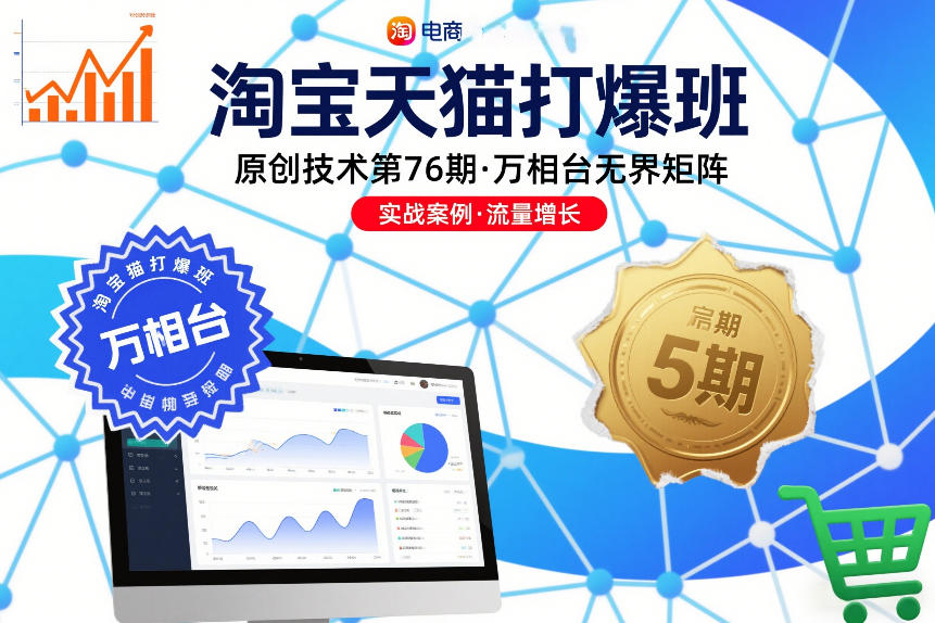 淘宝天猫打爆班原创技术第76期，万相台无界矩阵-极光网创