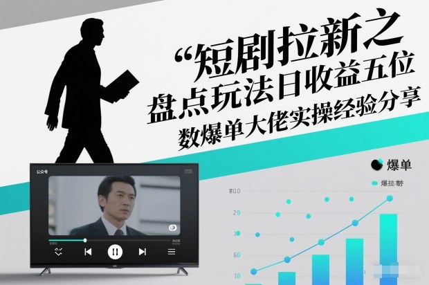 短剧拉新之盘点玩法日收益五位数爆单大佬实操经验分享-极光网创