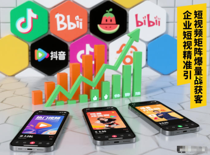 企业短视频精准引流矩阵获客，短视频矩阵爆量战法-极光网创