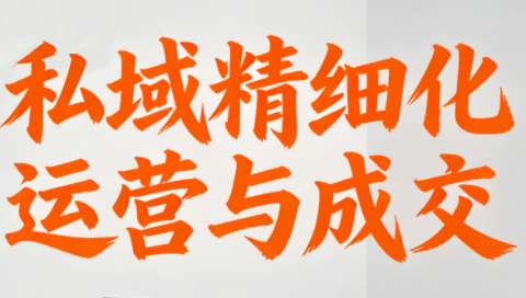 楚老师·私域精细化运营与成交-极光网创