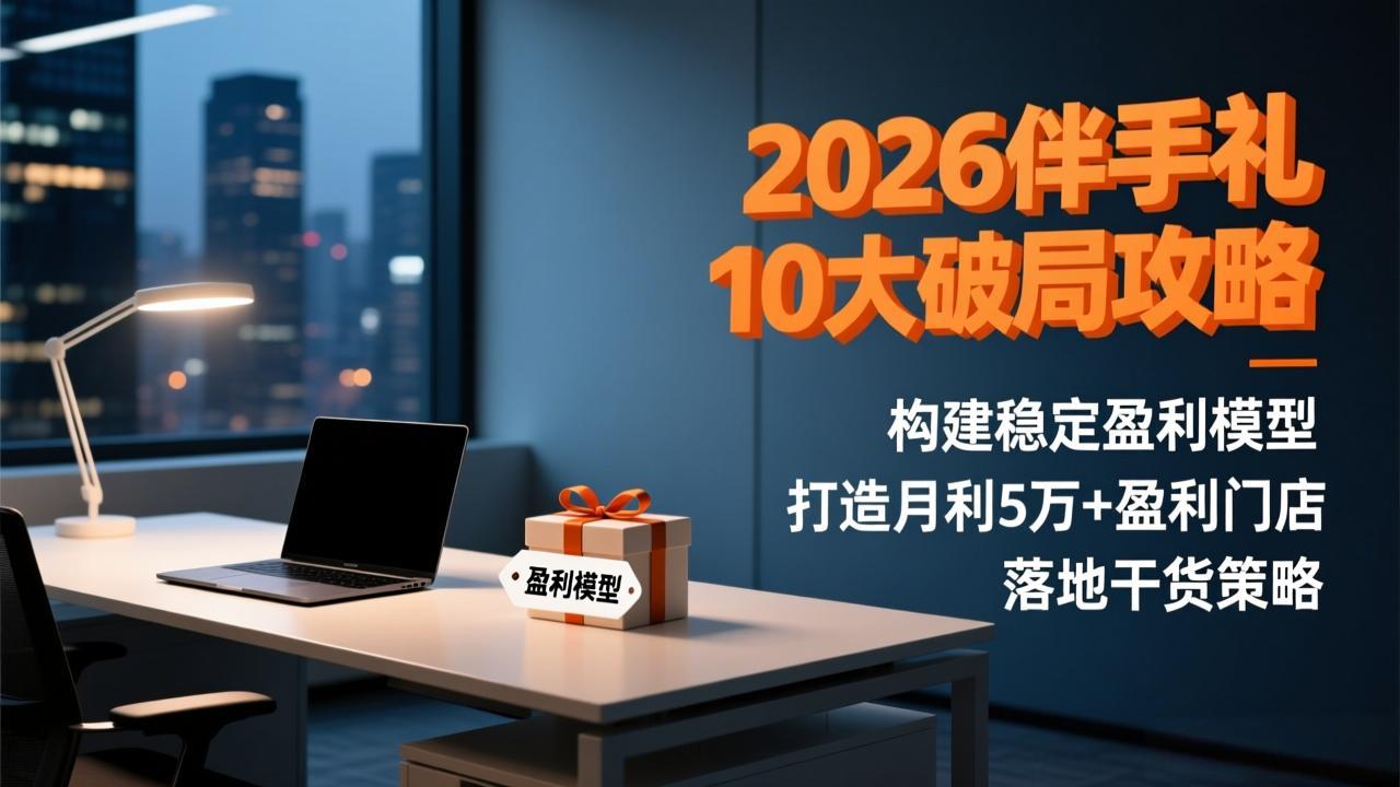 2026伴手礼10大破局攻略：构建稳定盈利模型，打造月利5万+盈利门店，落地干货策略-极光网创